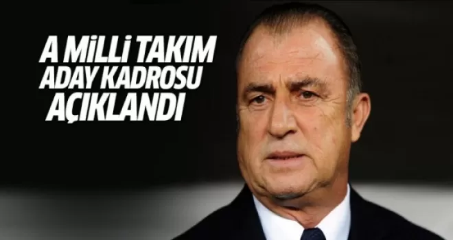 A Milli Takım aday kadrosu açıklandı