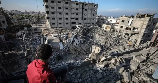 AA İsrail'in son Gazze saldırısında bıraktığı enkazları görüntüledi