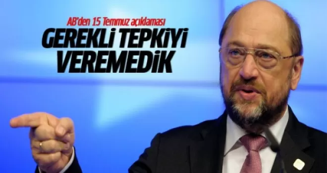 AB'den 15 Temmuz açıklaması: Gerekli tepkiyi veremedik