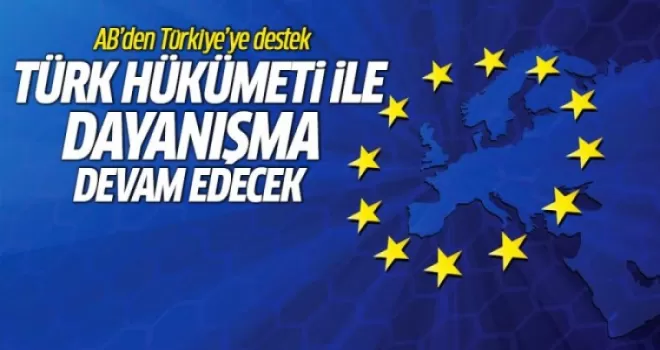 AB'den Türkiye'ye destek