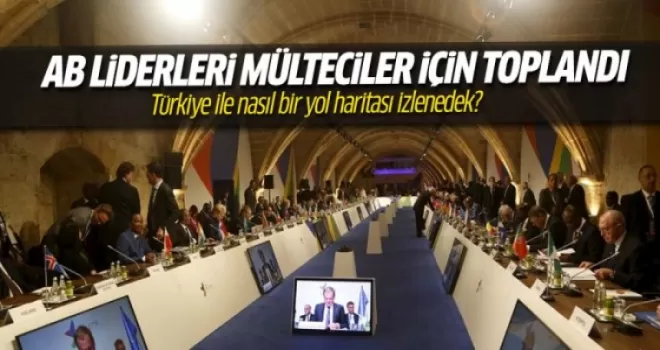 AB liderleri mülteciler için toplandı