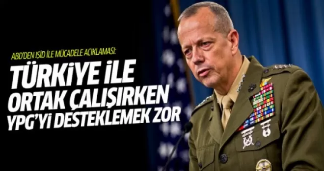 ABD: Türkiye ile ortak çalışırken YPG'yi desteklemek zor