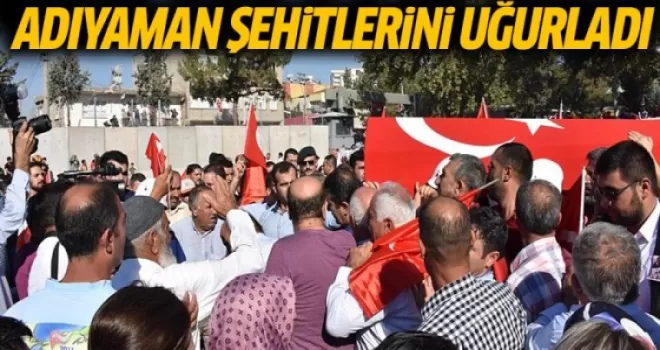 Adıyaman Şehitlerini Uğurladı