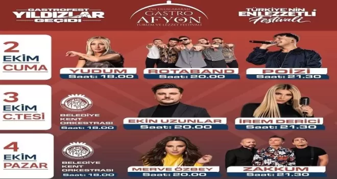 Afyonkarahisar’da lezzet şöleni başlıyor
