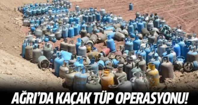 Ağrı'da kaçak tüp operasyonu