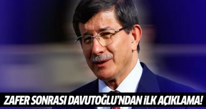 Ahmet Davutoğlu'ndan ilk 1 Kasım açıklaması