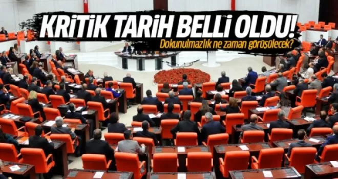 AK Parti dokunulmazlık görüşmeleri için tarih verdi