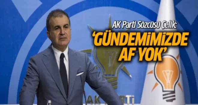 AK Parti Sözcüsü Çelik: Gündemimizde Af Yok