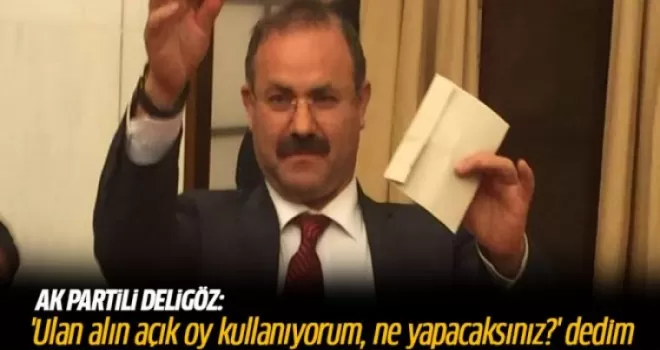 AK Partili Deligöz: 'Ulan alın açık oy kullanıyorum, ne yapacaksınız?' dedim