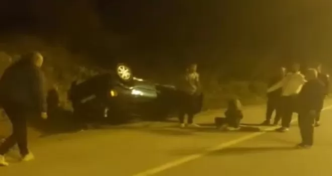 Akçakoca’da araç şarampole devrildi: 1 Yaralı