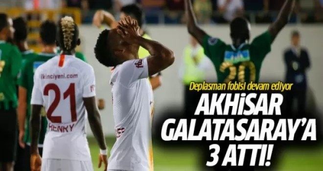 Akhisar Galatasaray'a 3 Attı! Deplasman Fobisi Devam Ediyor