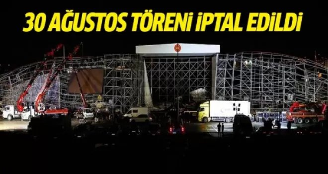 AKM'deki törenler kaza nedeniyle iptal edildi