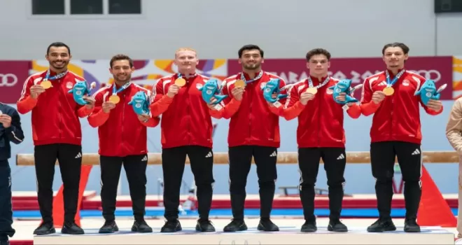 Altın madalyalı sporcudan Başkan Tugay’a ziyaret