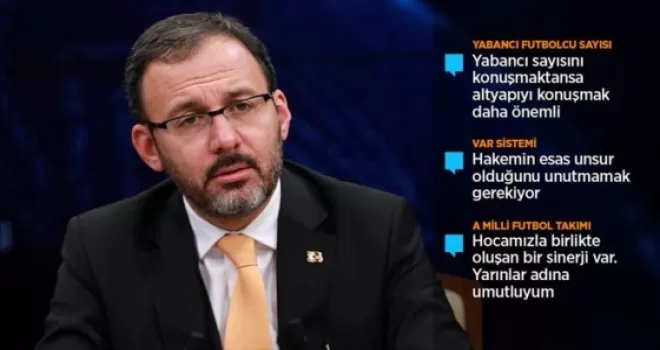 'Altyapı bizim vazgeçilmezimiz olmalı'