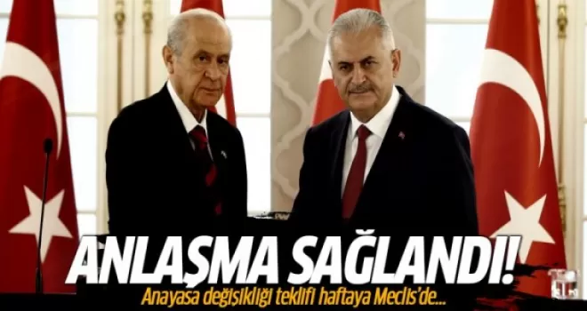 Anayasa değişikliği teklifi haftaya TBMM'de!
