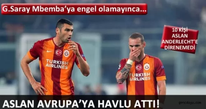 (Anderlecht 2 - 0 Galatasaray) MAÇ SONUCU