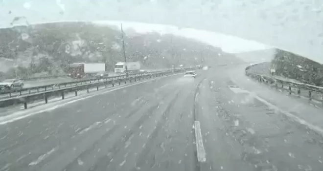 Ankara–Bolu hattında kar mesaisi