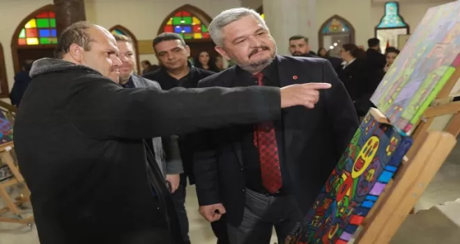 Ankara’da engel tanımayan resim sergisi