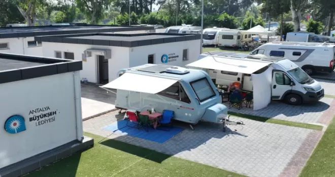 Antalya’da Karavan Park tatilcilerin gözdesi oldu