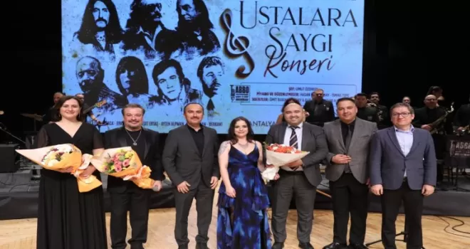 Antalya’da Türk müziğinin ustalarına saygı konseri