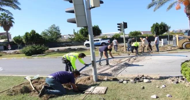 Antalya Manavgat’ta sinyalizasyon yenileme hamlesi