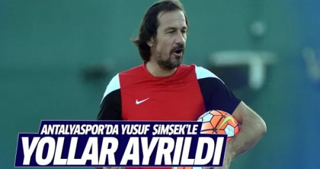 Antalyaspor'da Yusuf Şimşek'le yollar ayrıldı!
