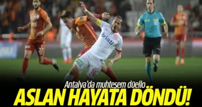 Antalyaspor Galatasaray maçı sonucu ve özeti