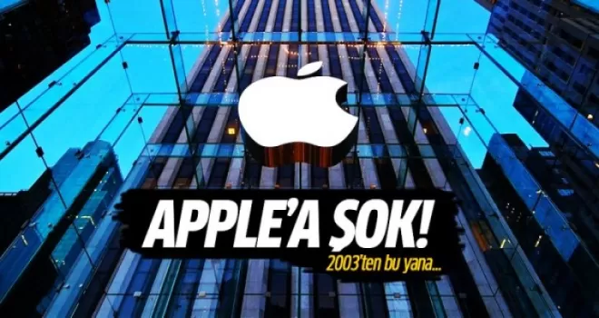 Apple'ın geliri 2003'ten bu yana ilk kez düştü