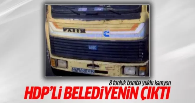 Askerlerimizi şehit eden kamyon HDP'li belediyenin çıktı!
