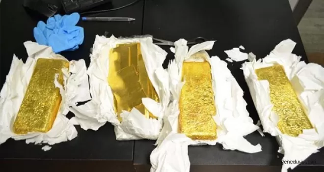 Atatürk Havalimanı'nda 30 kilogram altın elegeçirildi