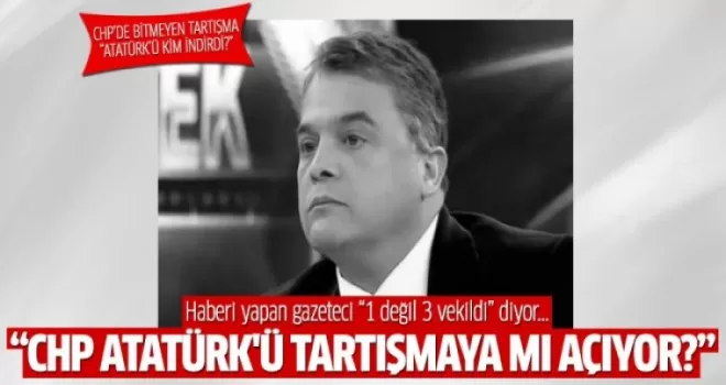 Atatürk resmi haberini yapan gazeteci: 3 CHP'li indirdi