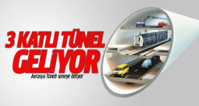 Avrasya Tüneli seneye bitiyor, yeni tünel başlıyor