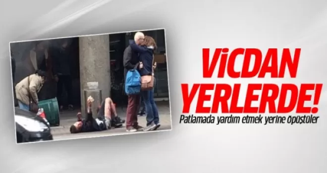 Avrupa'da vidan yerlerde! Yaralı yardım isterken onlar öpüştü