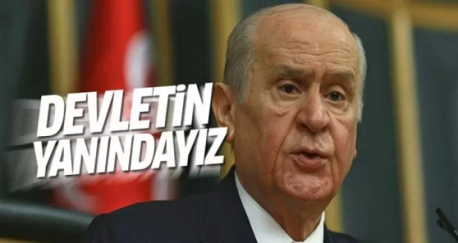 Bahçeli'den 'Devlet' desteği