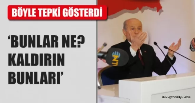 Bahçeli‘den mikrofon tepkisi!