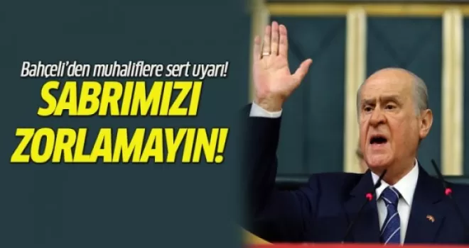 Bahçeli muhaliflere Twitter'dan fena saydırdı! Uyarıyorum...