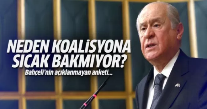 Bahçeli'nin tavrını anket belirliyor...