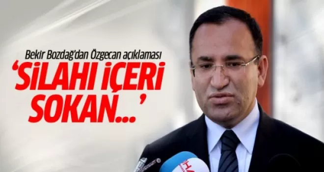 Bakan açıkladı: Silahı içeri sokan...