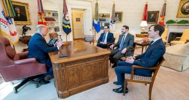 Bakan Albayrak Beyaz Saray'da ABD Başkanı Trump ile görüştü
