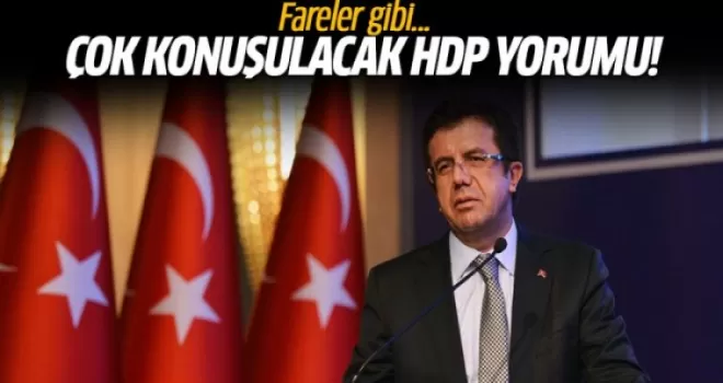 Bakan Zeybekçi'den HDP'liler için şok sözler! Fareler gibi...