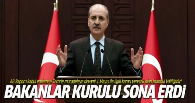 Bakanlar Kurulu sonrası Kurtulmuş açıklamalarda bulundu