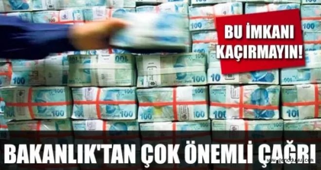 Bakanlık‘tan çok önemli çağrı
