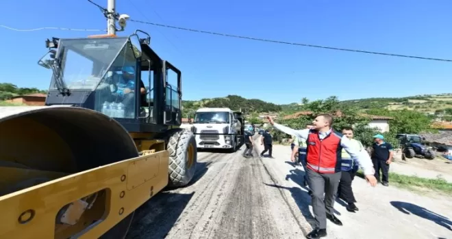 Balıkesir’de 2 bin 900 metrelik yol yenileniyor