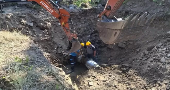 Balıkesir’de 40 yıllık içme suyu hattında bakım ve onarım