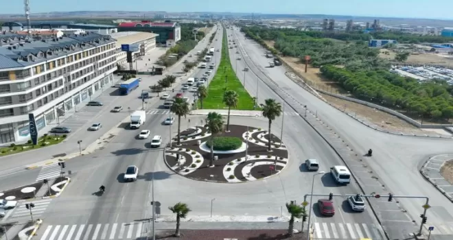 Bandırma’nın kent girişi yenilendi
