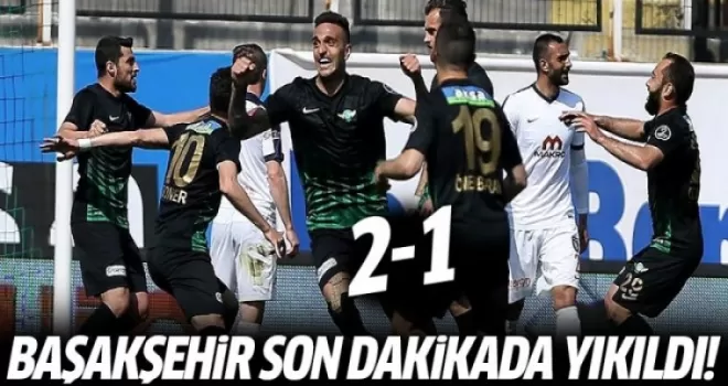 Başakşehir son dakikada yıkıldı! 2-1