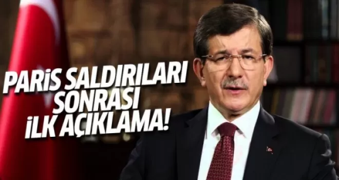 Başbakan Ahmet Davutoğlu Paris'teki saldırıyı kınadı
