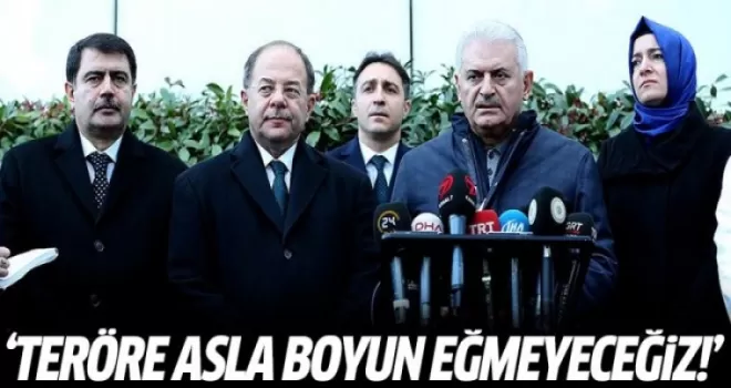 Başbakan Binali Yıldırım: Teröre asla boyun eğmeyeceğiz!