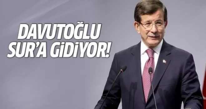 Başbakan Davutoğlu Diyabakır Sur'a gidiyor