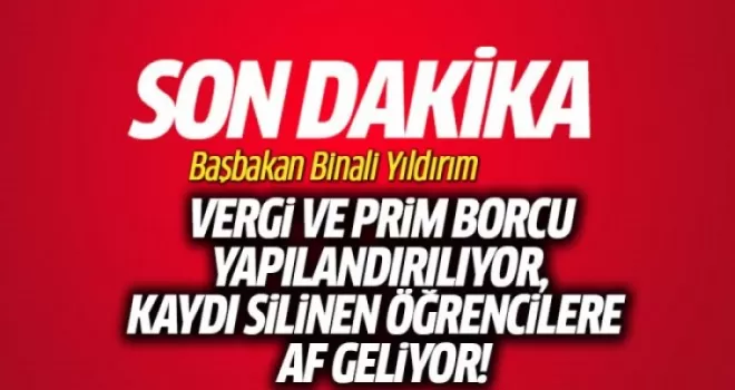 Başbakan'ın Bakanlar Kurulu sonrası açıklaması